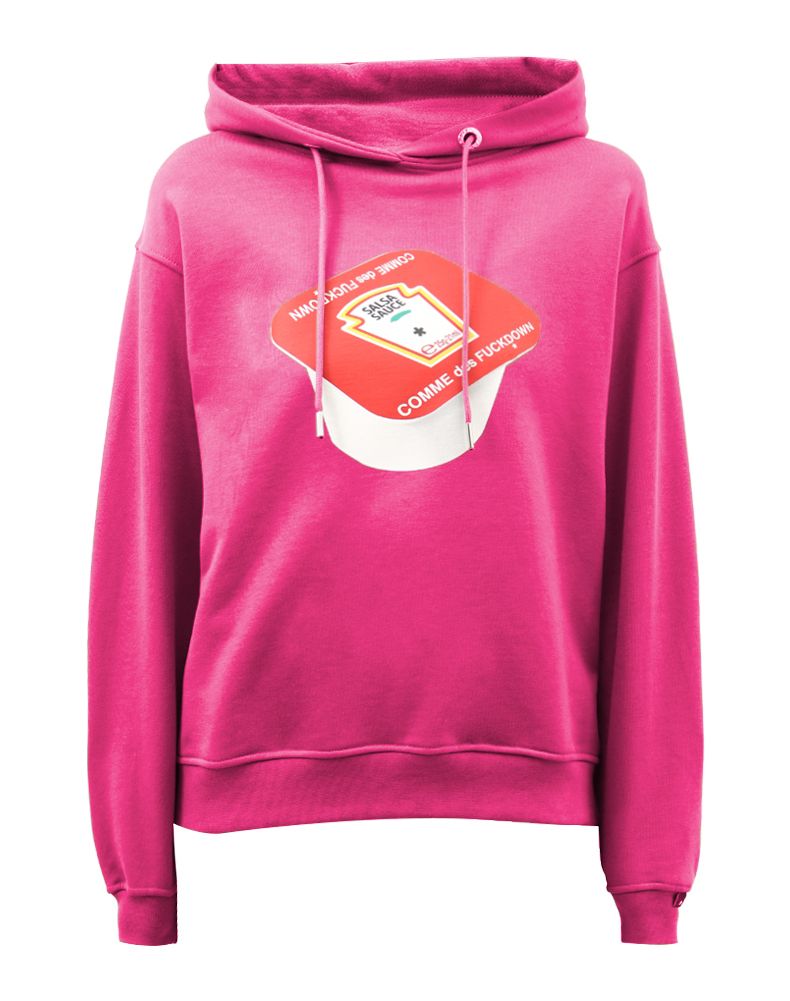 Fuchsia Cotton Women Sweater