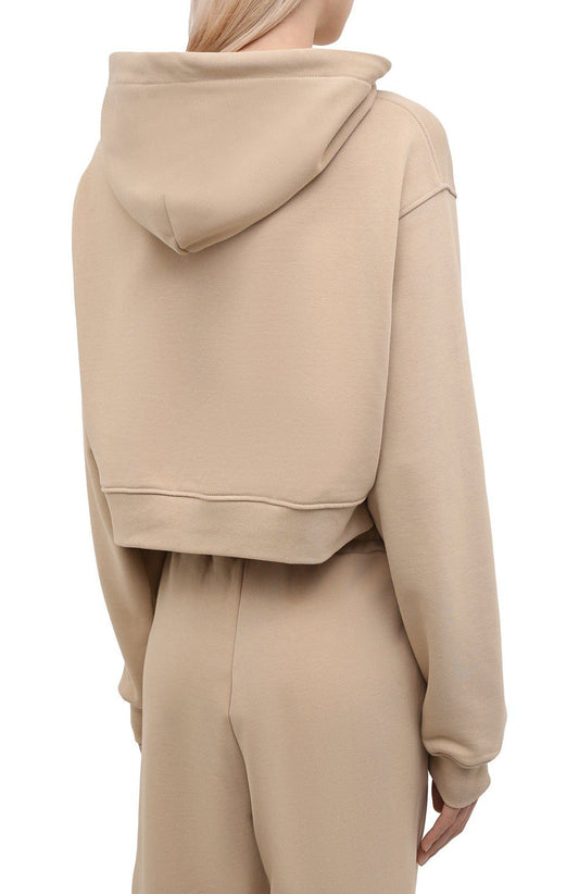 Beige Cotton Women Sweater