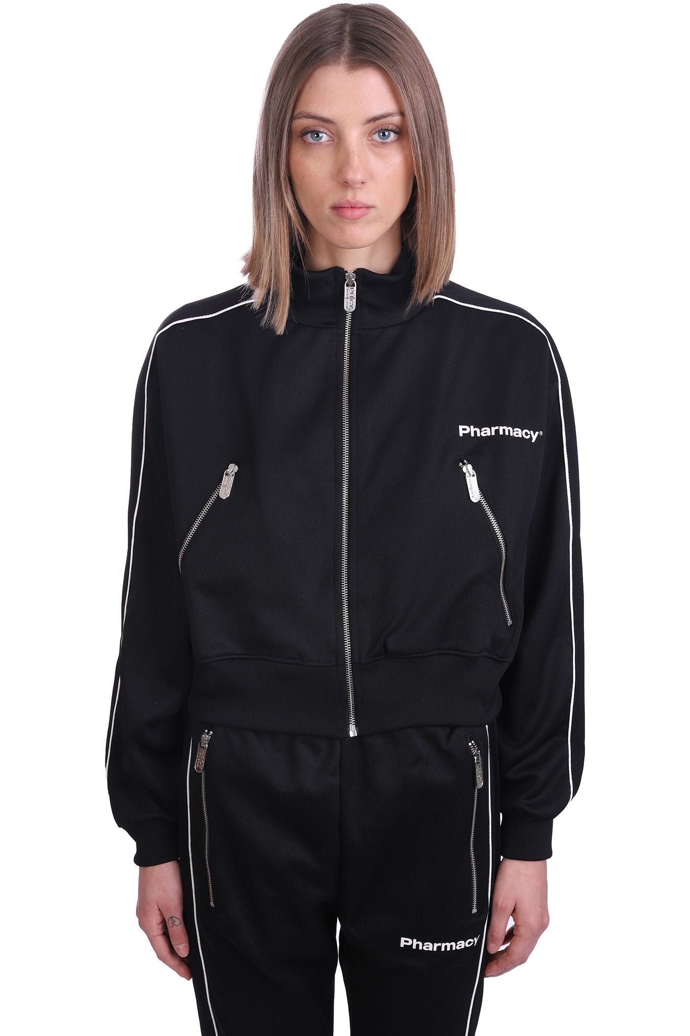 Black Cotton Women's Sweatshirt