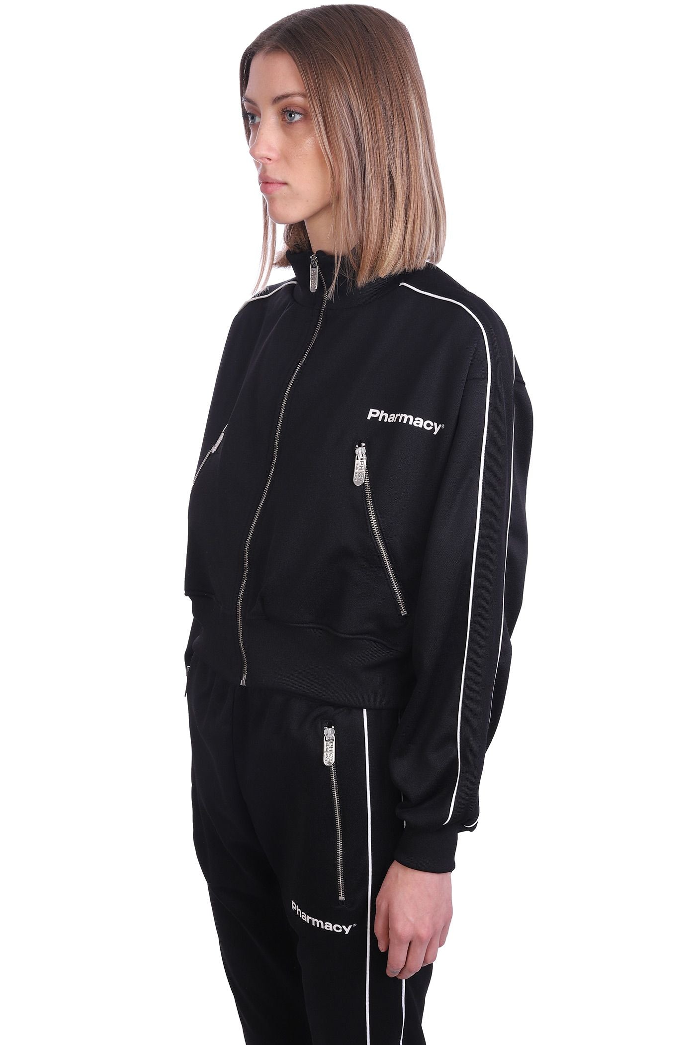 Black Cotton Women's Sweatshirt