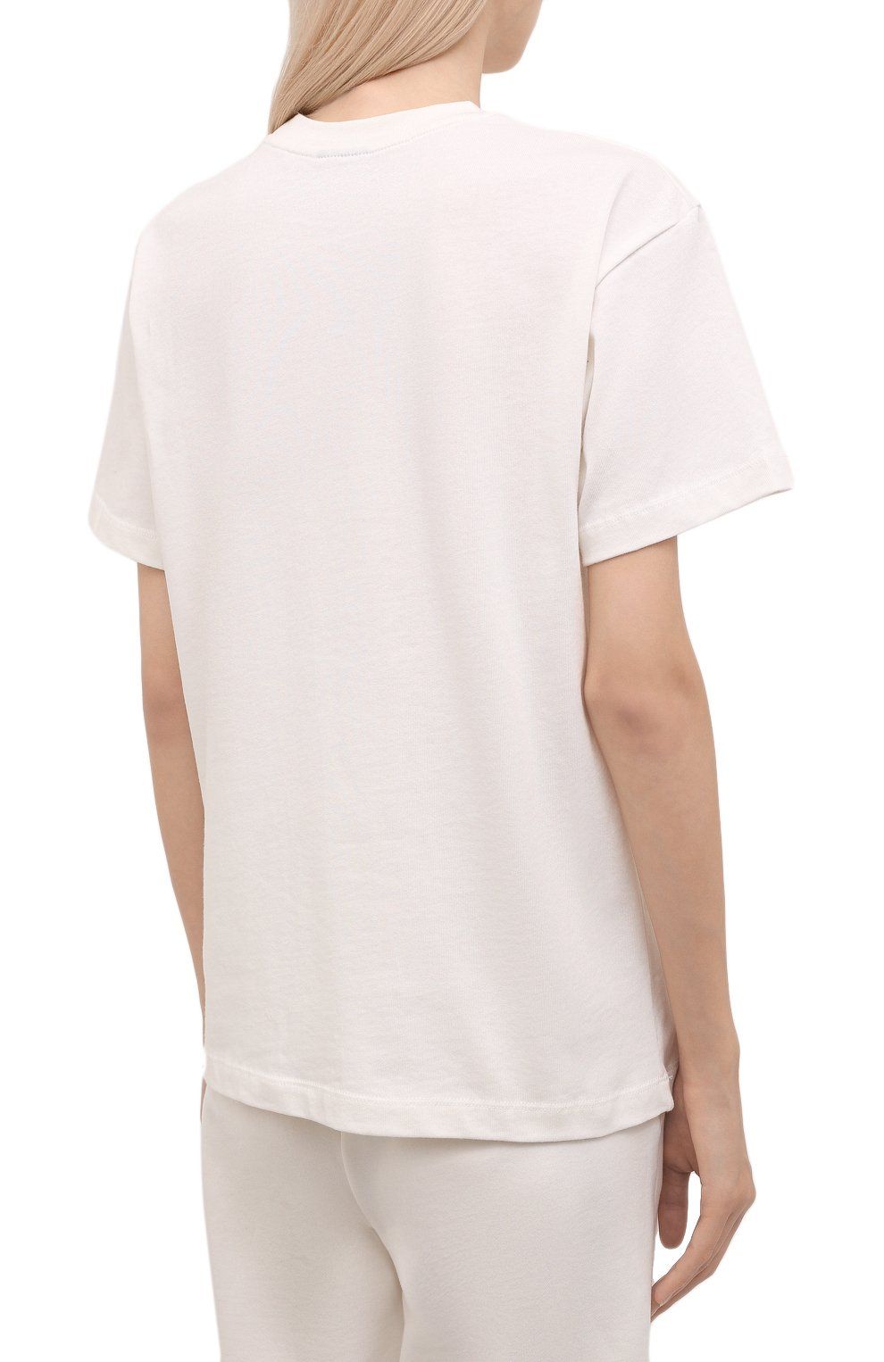 White Cotton Women T-Shirt
