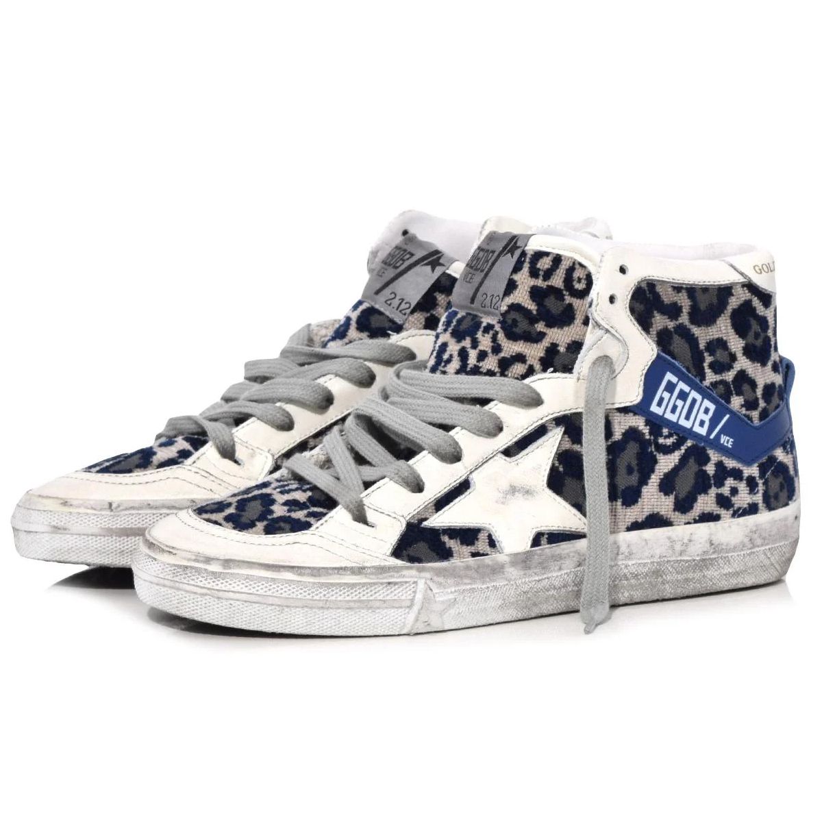 Blue Calfskin Women Sneaker