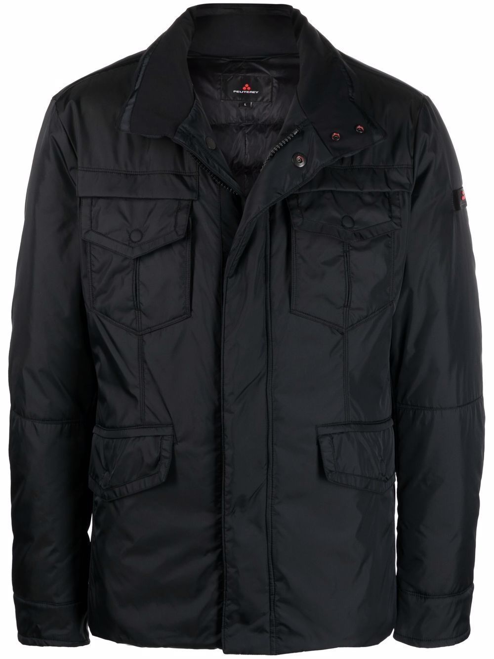 Black Nylon Men Jacket