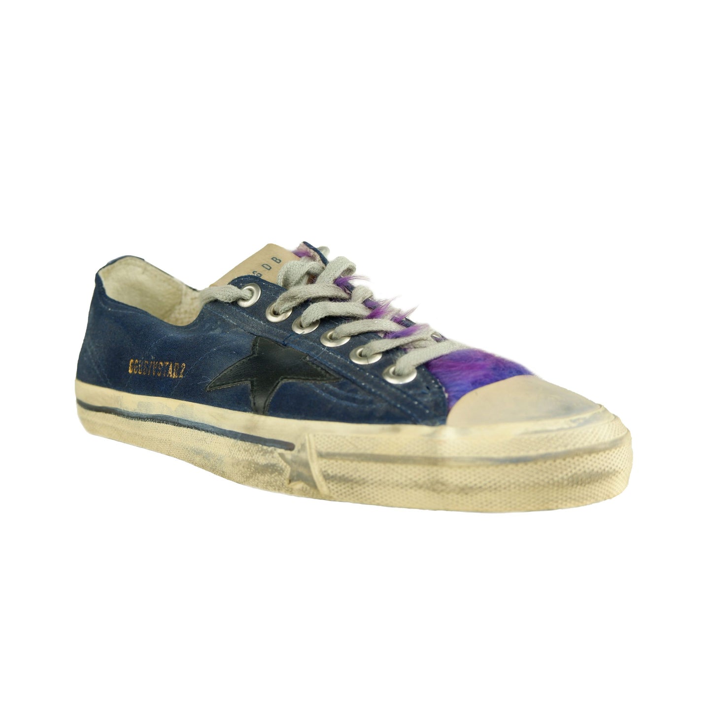 Blue Calfskin Women Sneaker