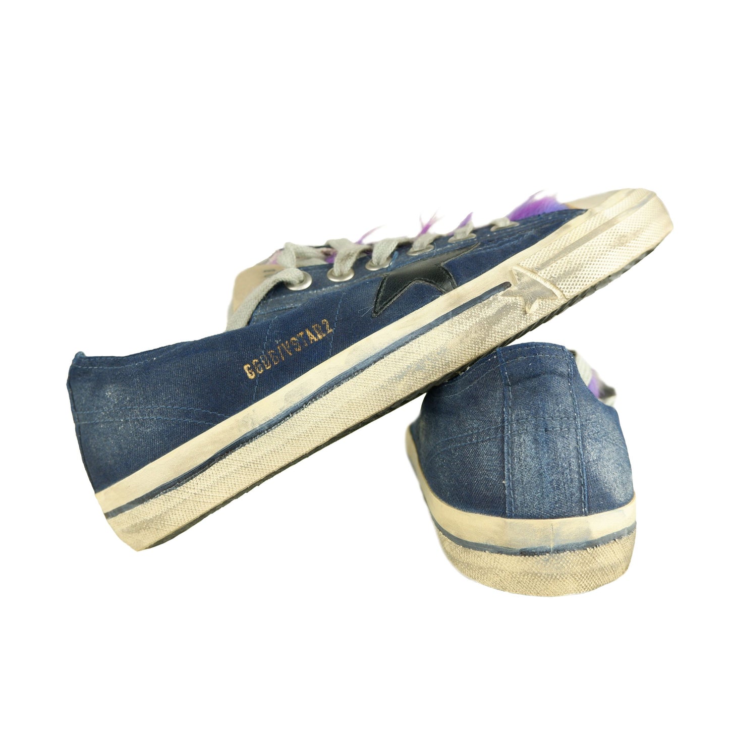 Blue Calfskin Women Sneaker