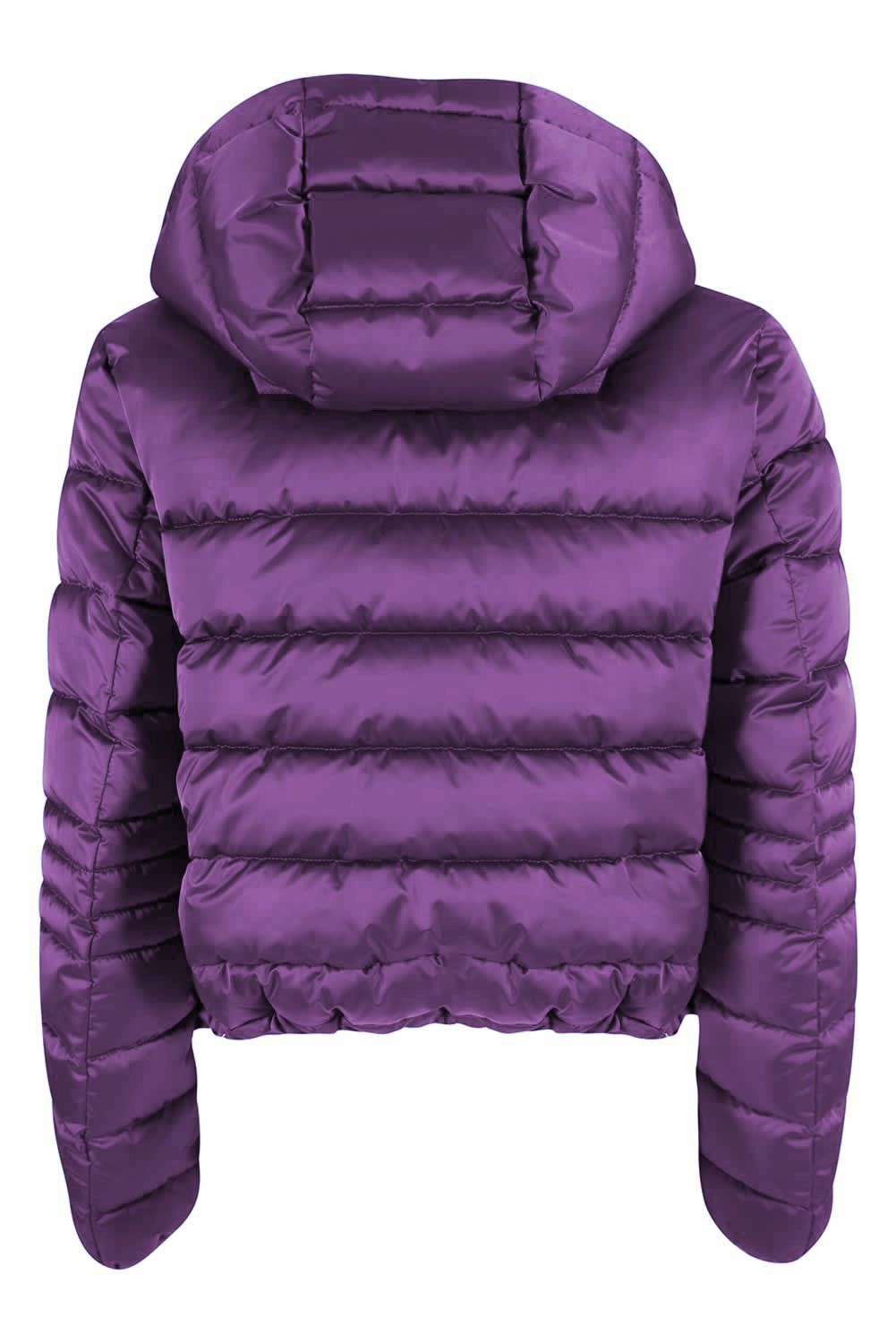 Purple Polyester Women Jacket