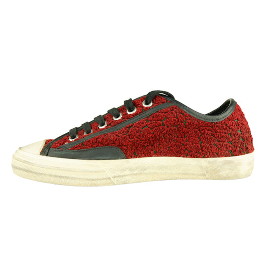 Red Leather Women Sneaker