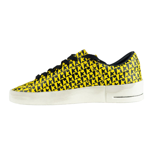 Yellow Leather Women Sneaker