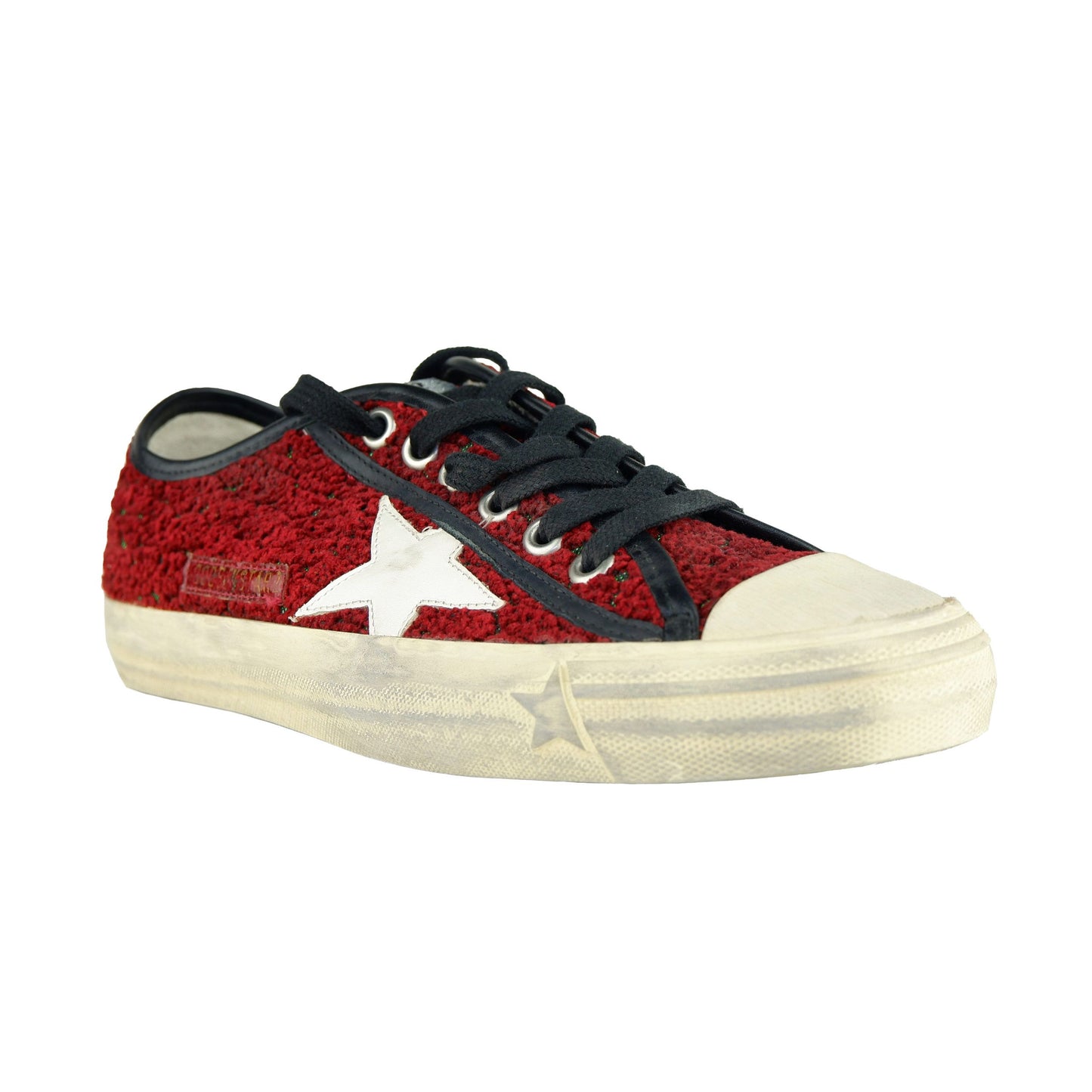 Red Leather Women Sneaker