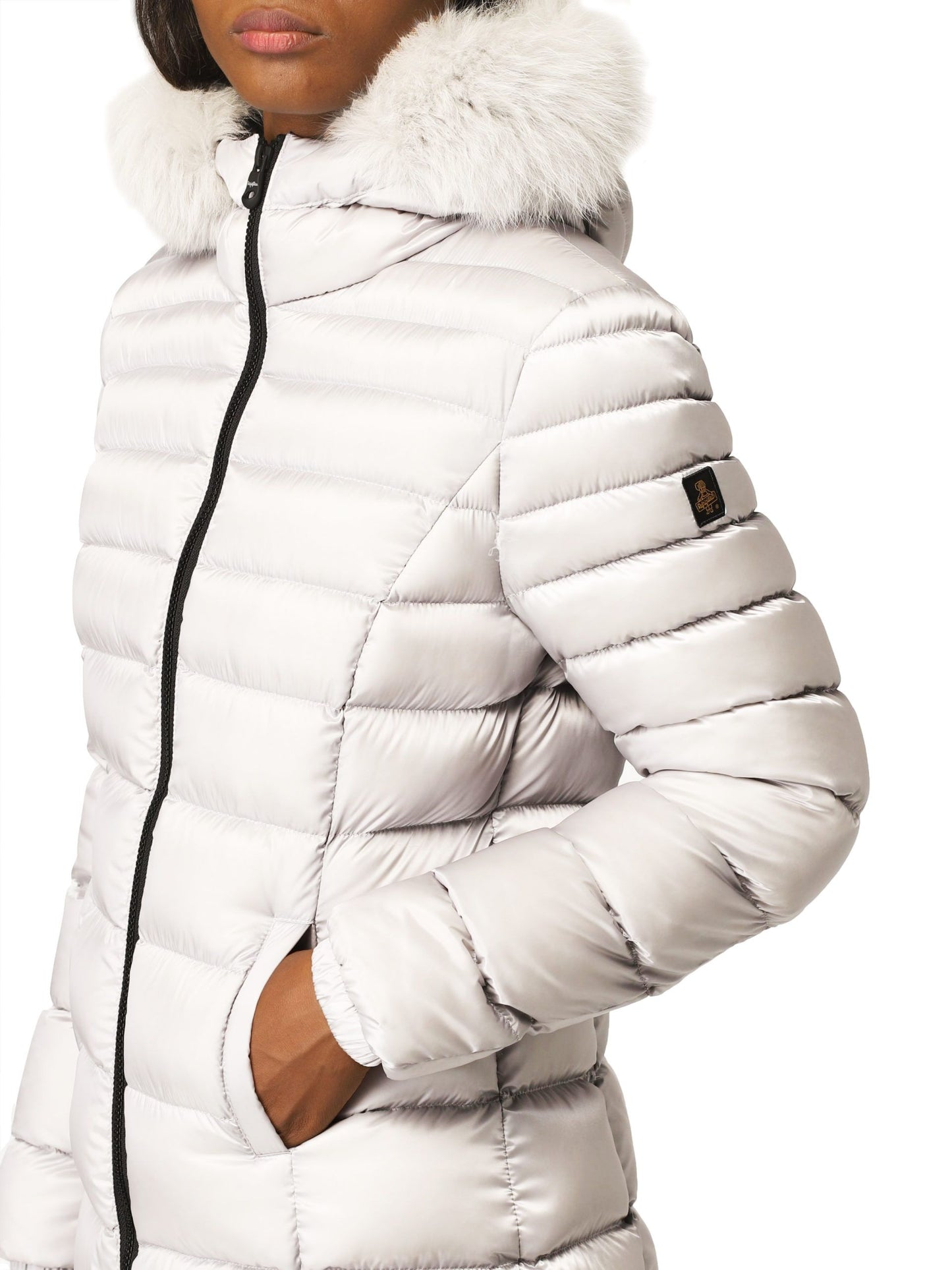 White Polyamide Women Jacket