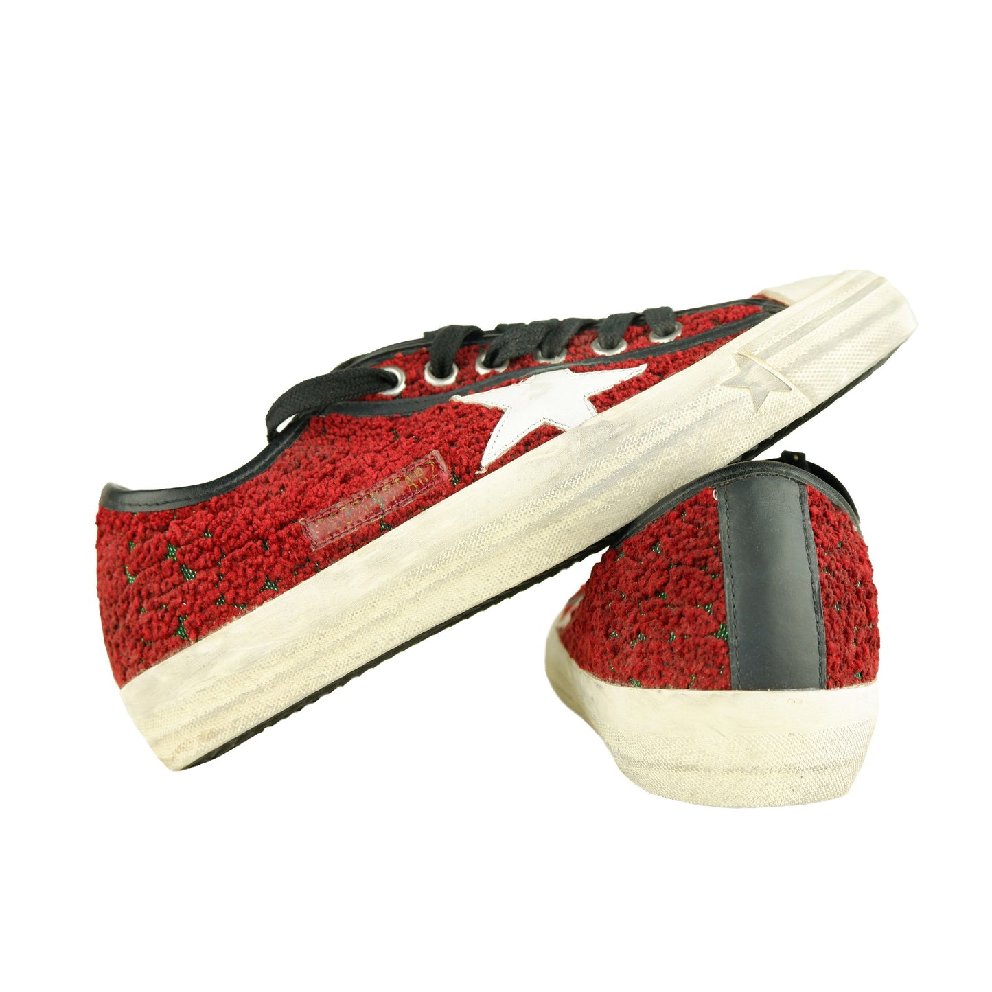Red Leather Women Sneaker