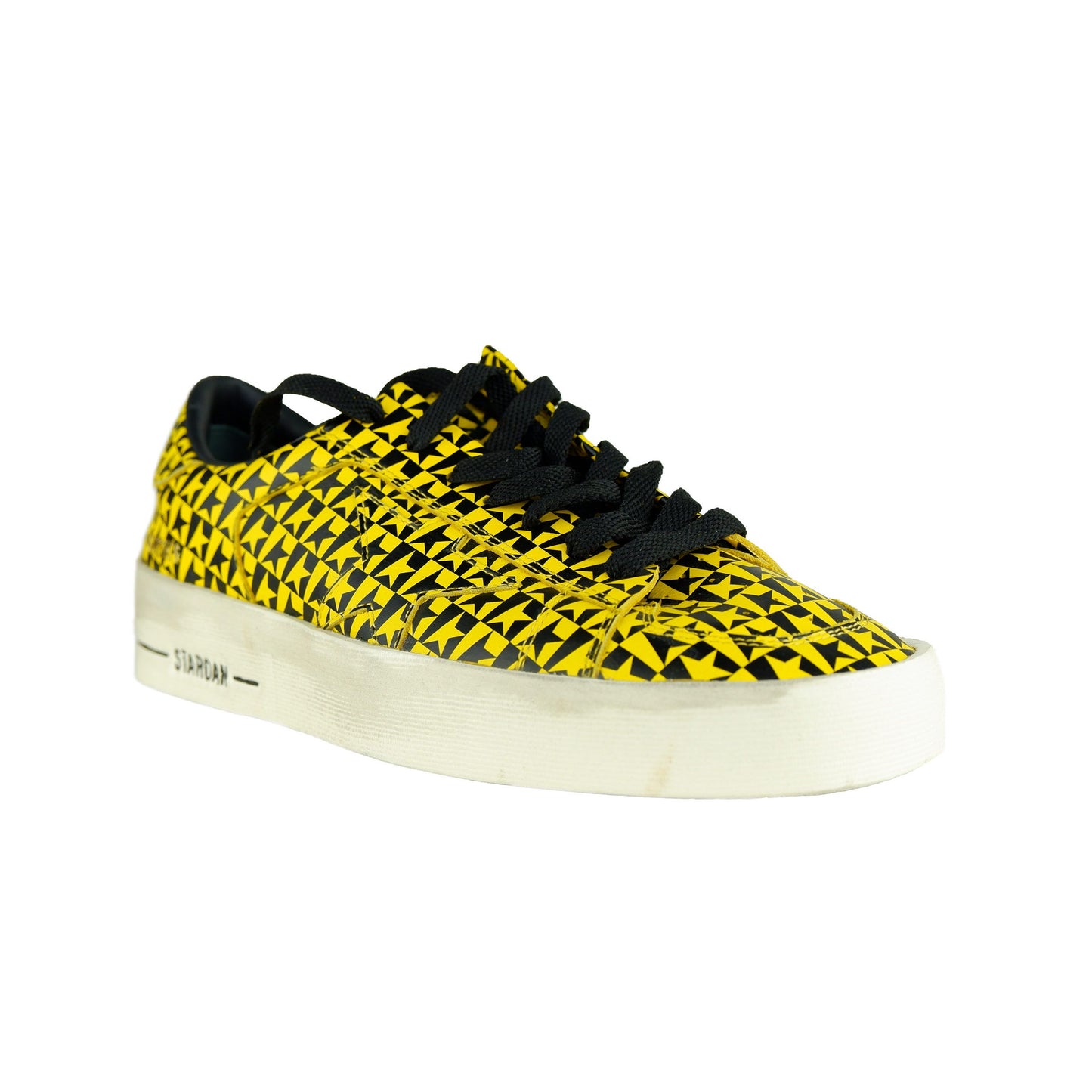 Yellow Leather Women Sneaker
