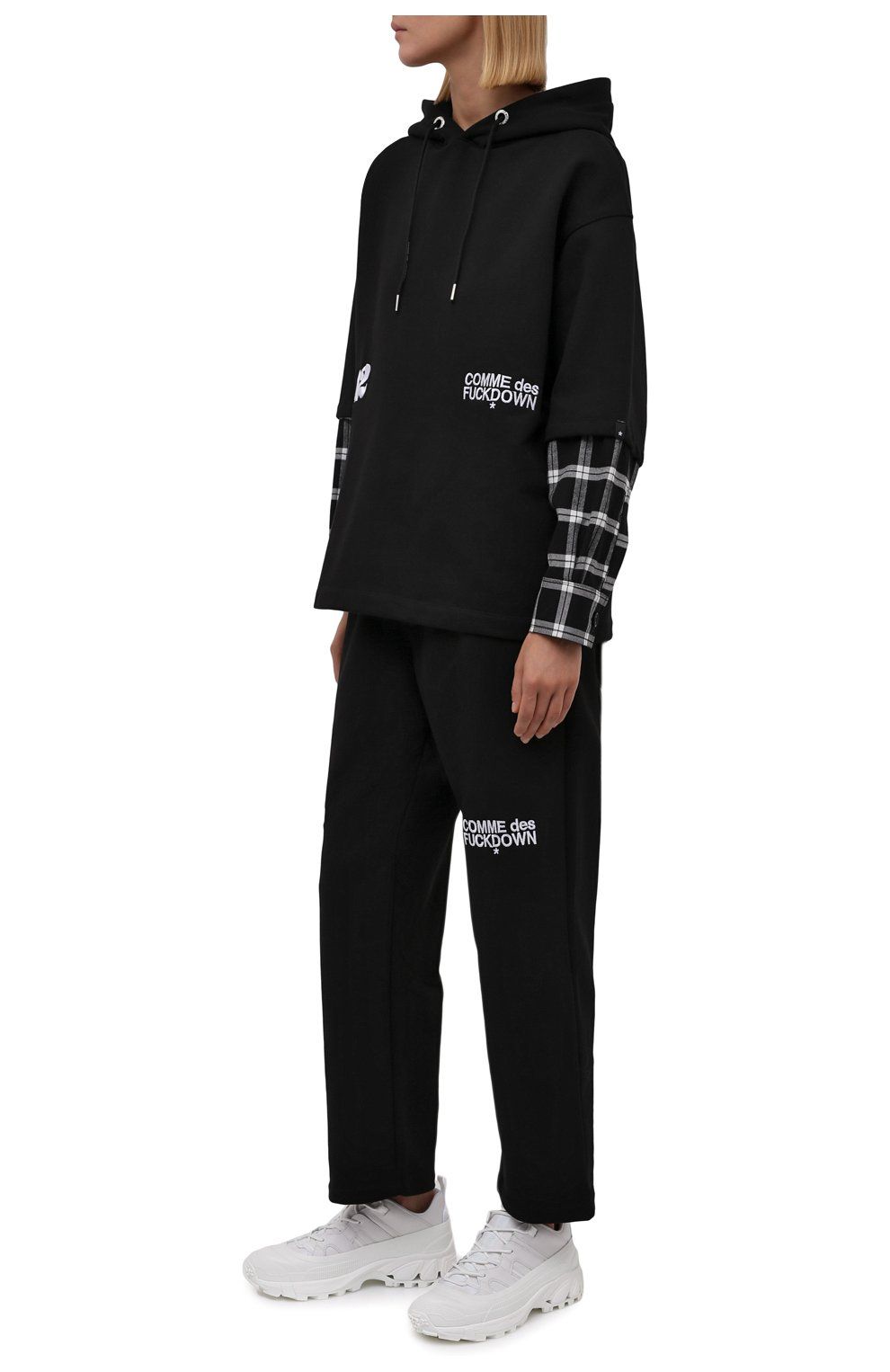 Black Cotton Women Trousers