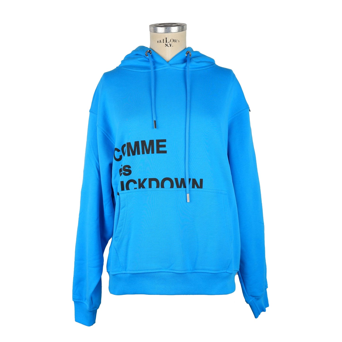 Light Blue Cotton Women Sweater