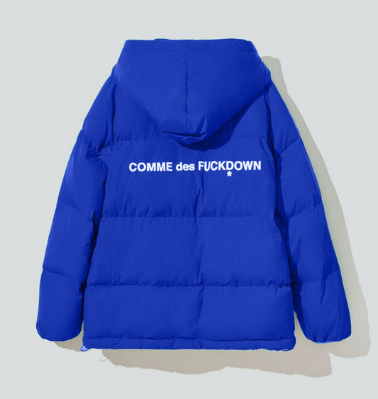 Blue Polyamide Men Jacket