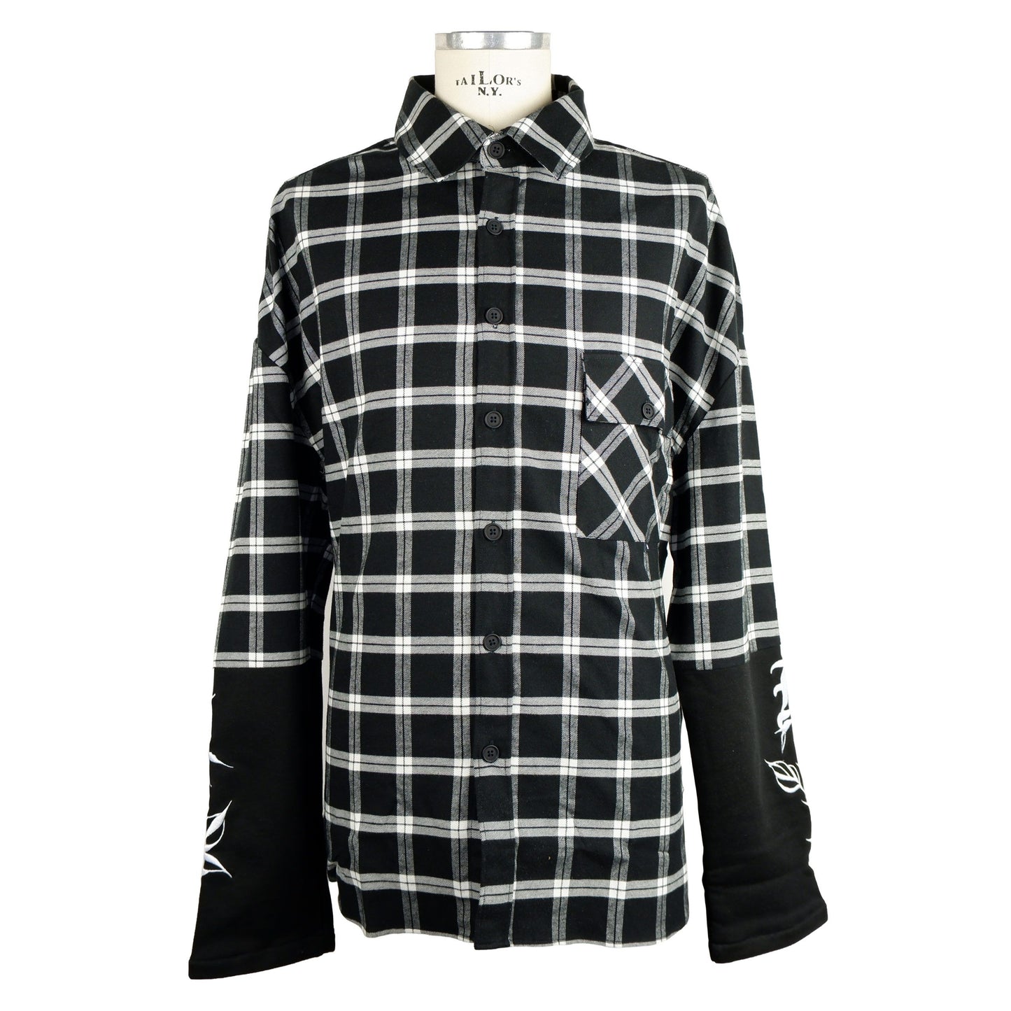 Black Cotton Men Shirt