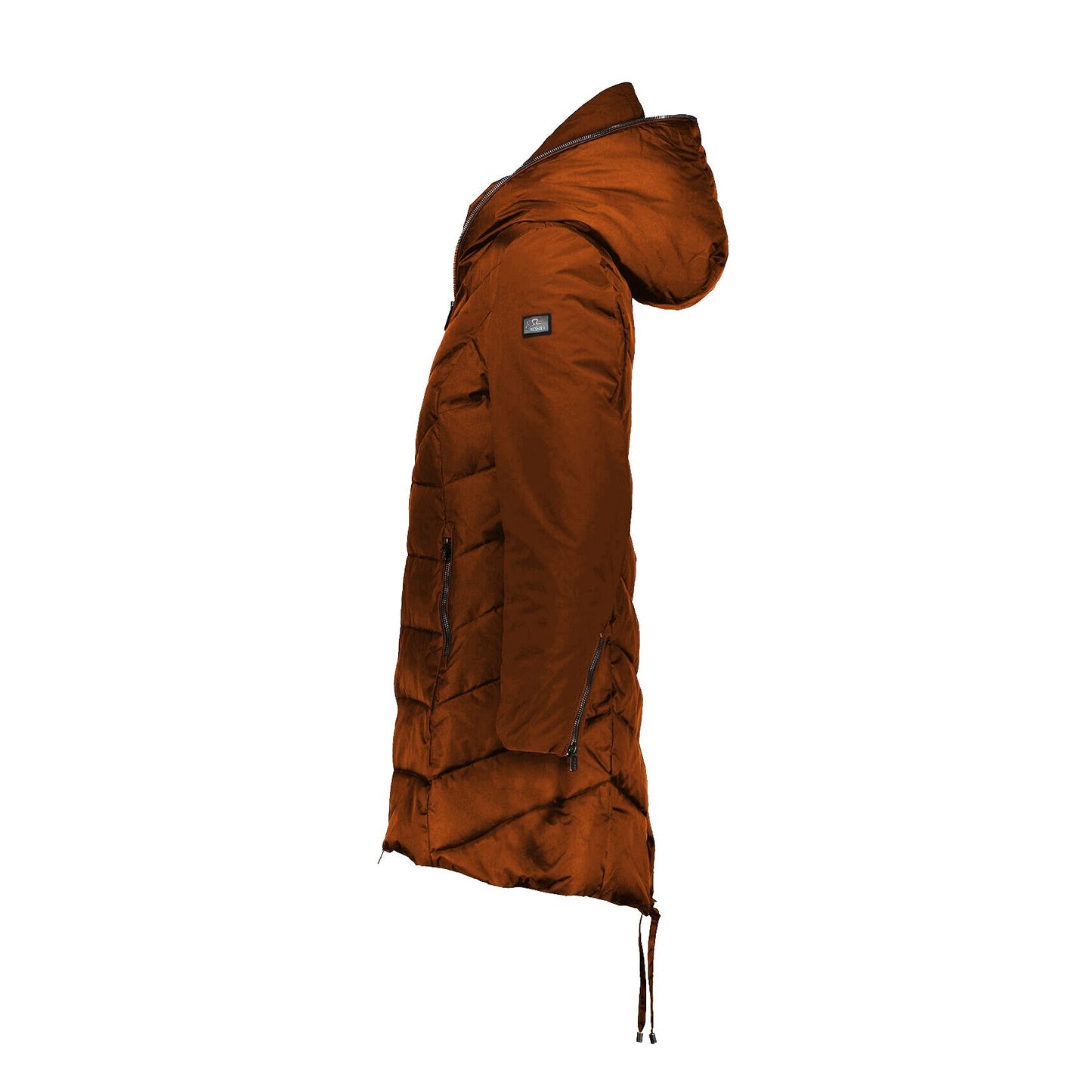 Orange Polyamide Women Jacket