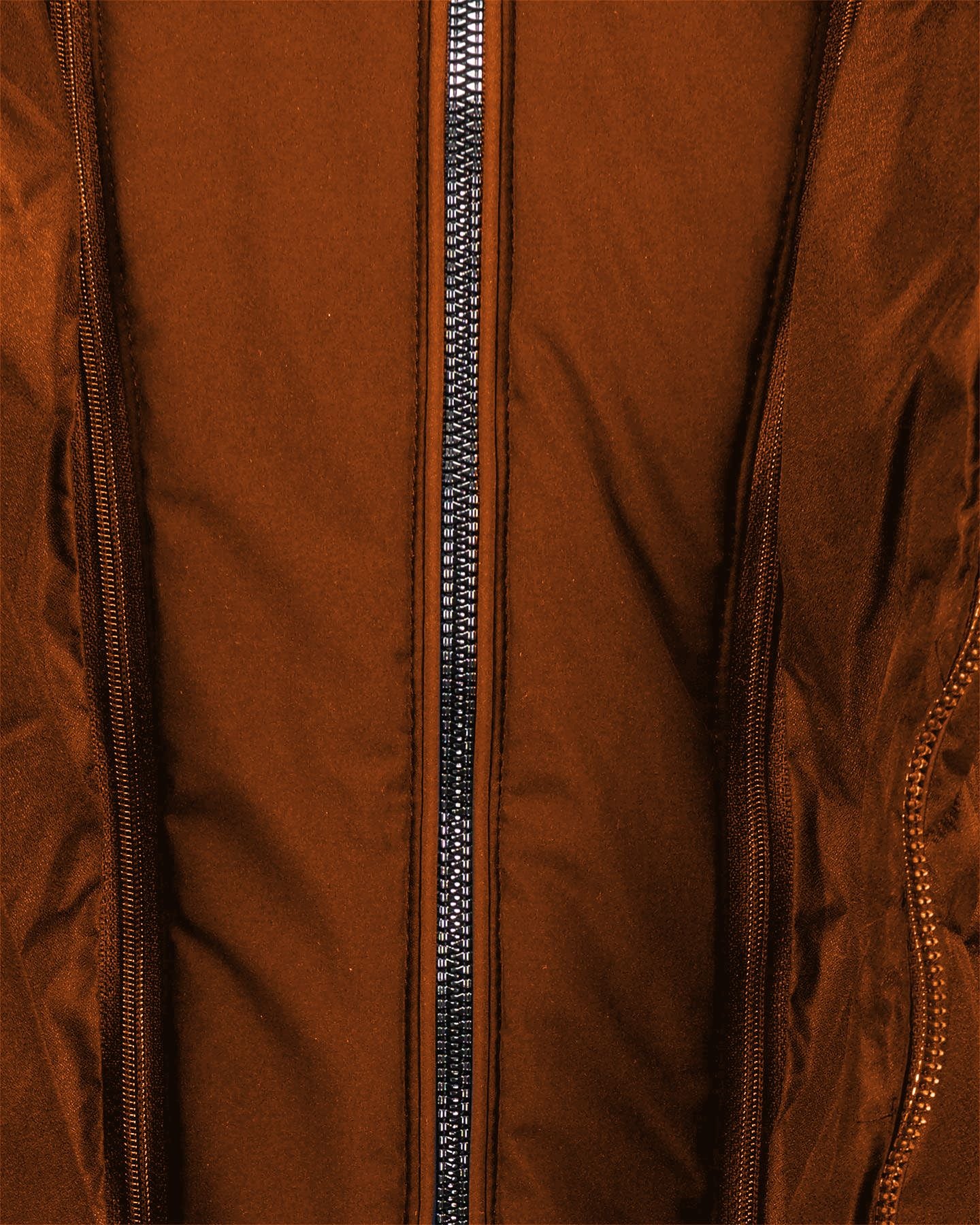 Orange Polyamide Women Jacket