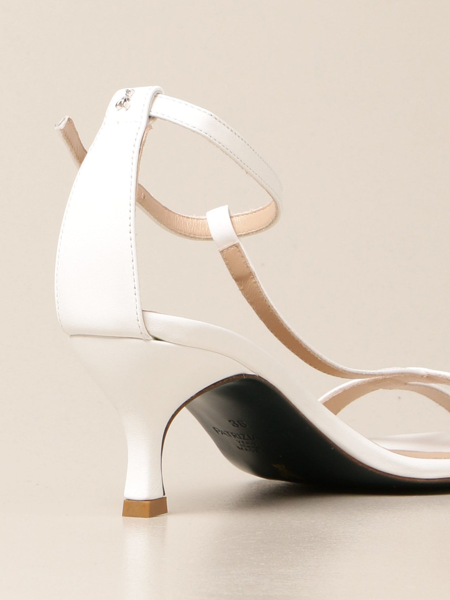 White Leather Women Sandal