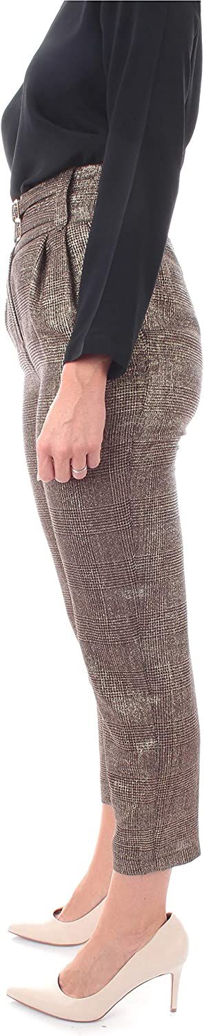 Gray Wool Blend Women Trouser
