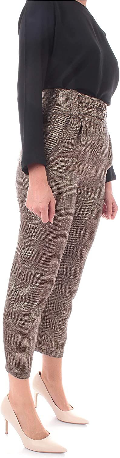 Gray Wool Blend Women Trouser