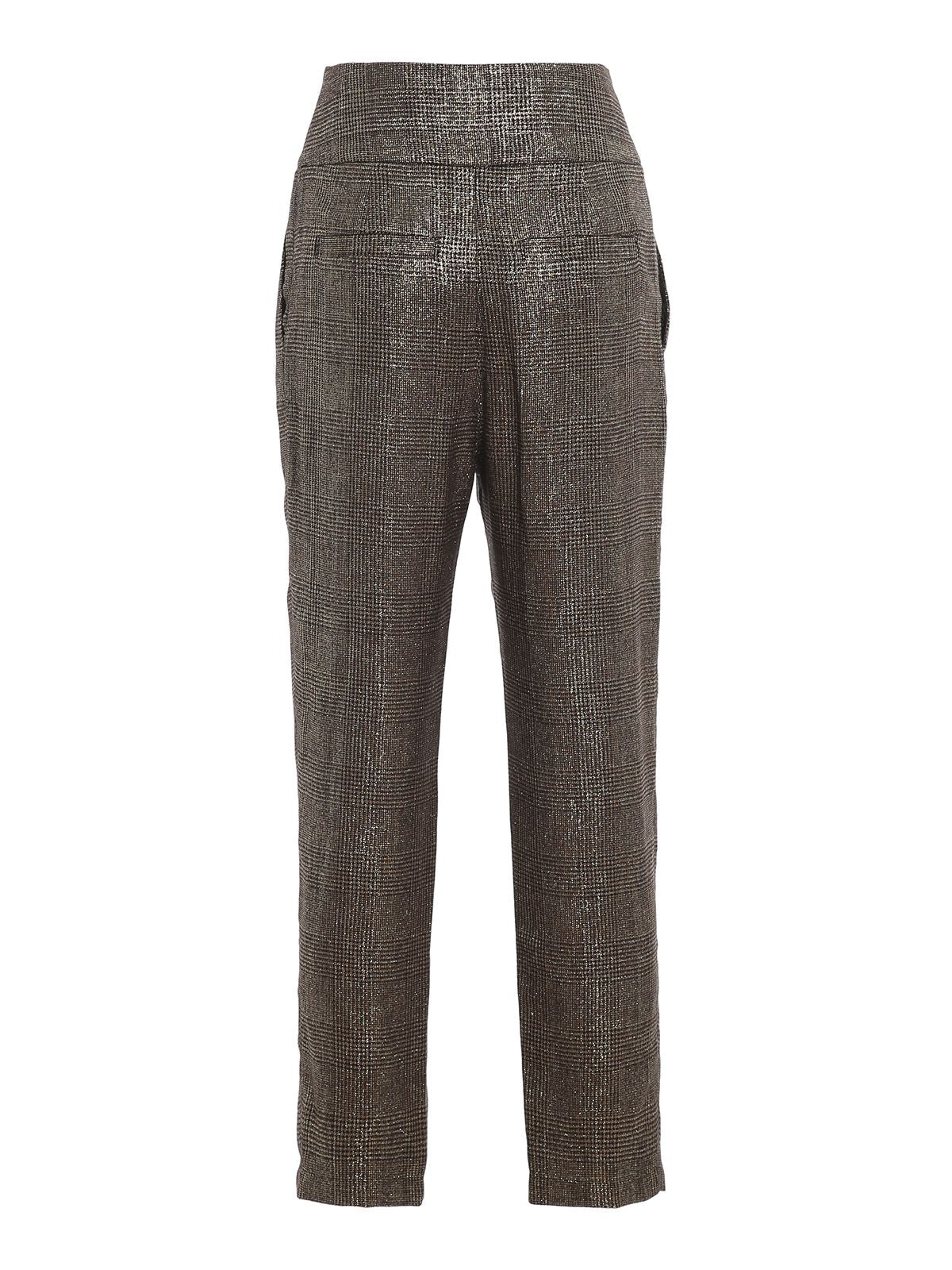 Gray Wool Blend Women Trouser