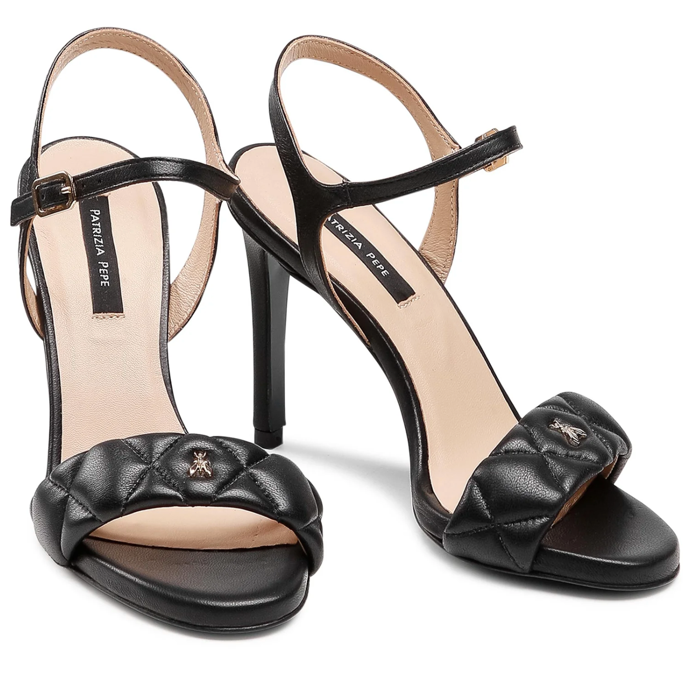 Black Leather Women Sandal