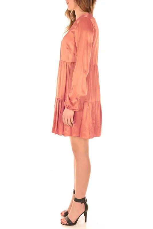 Pink Viscose Women Dress
