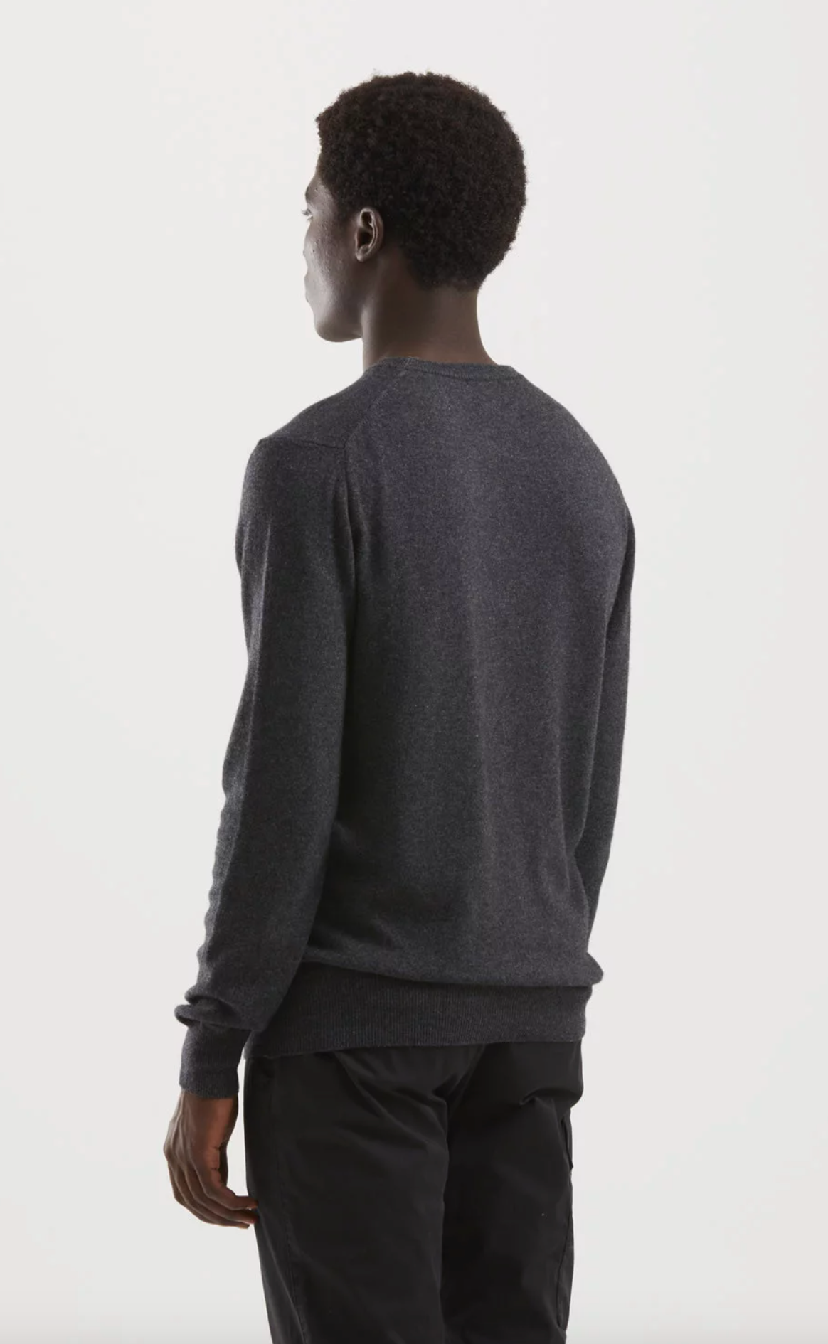 Gray Wool Men Sweater