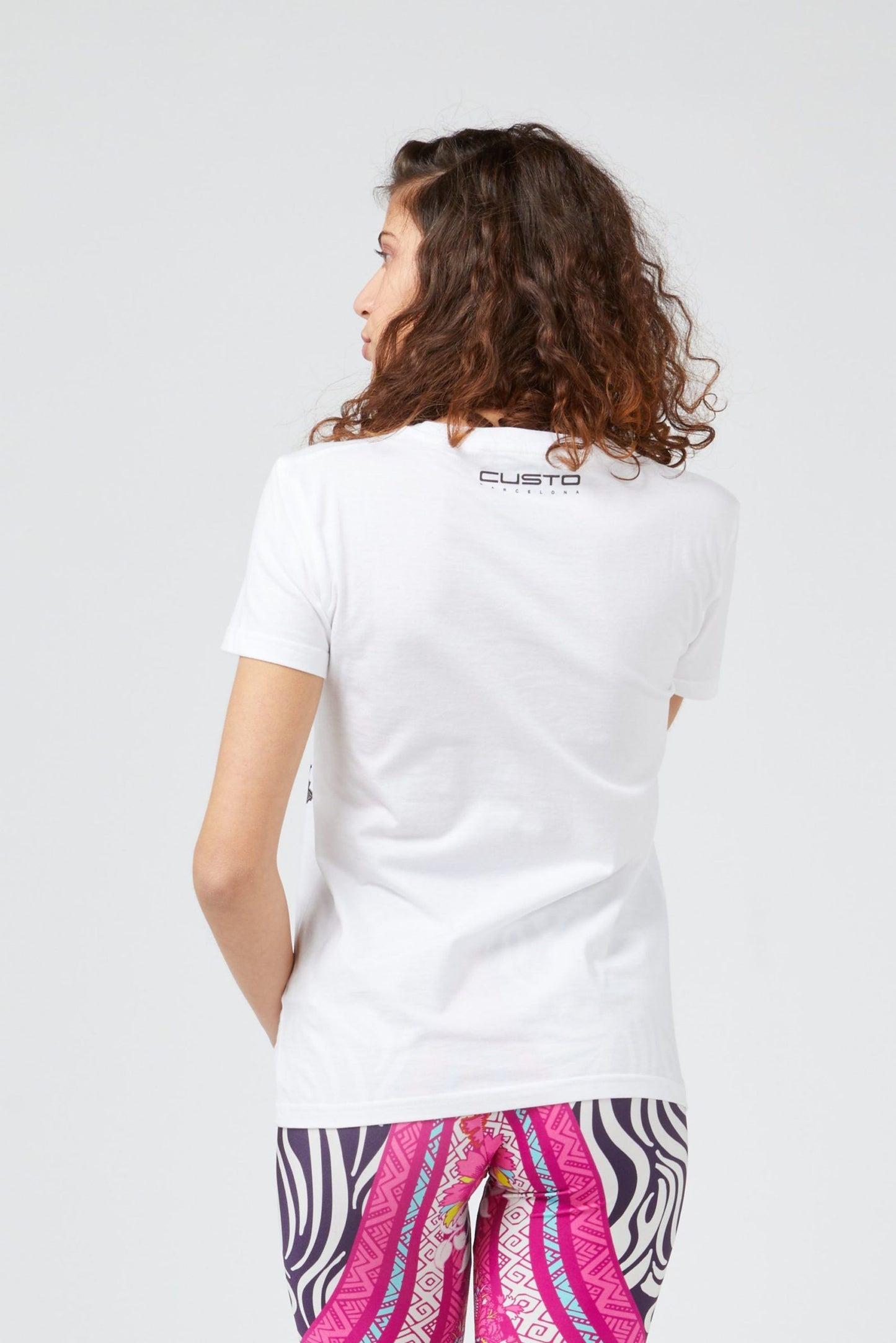 White Cotton Women T-Shirt