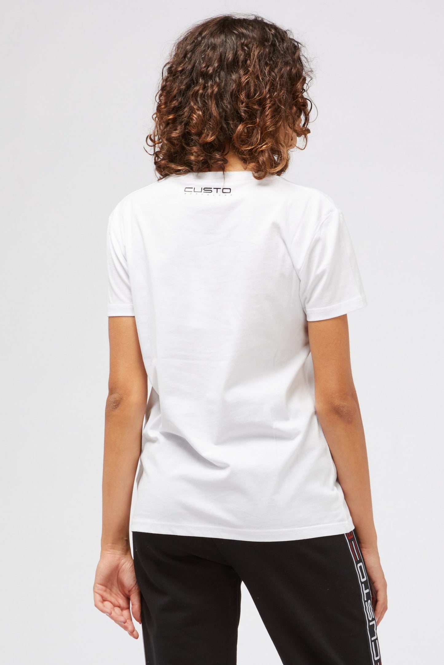 White Cotton Women T-Shirt
