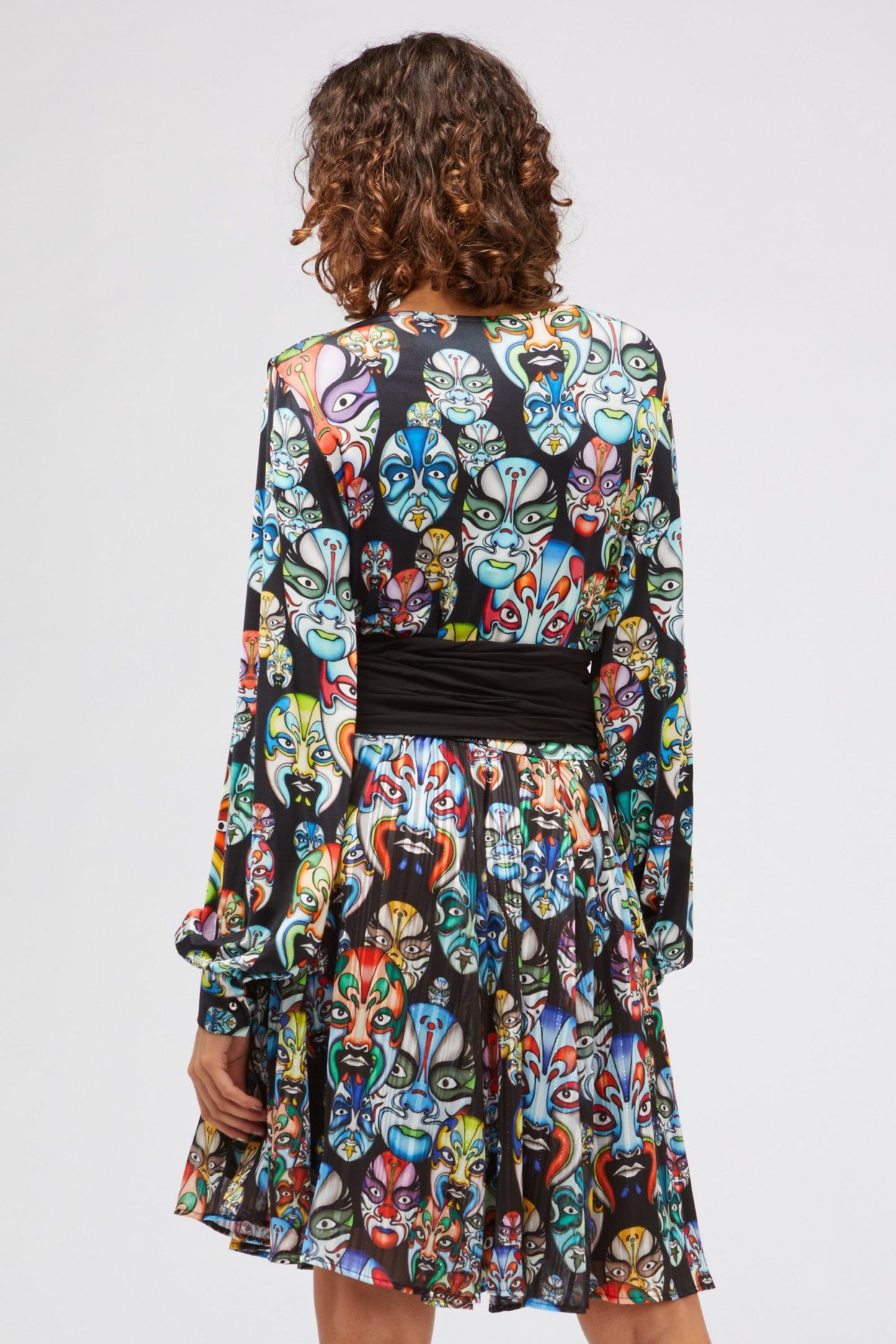 Black Polyester Women Dress