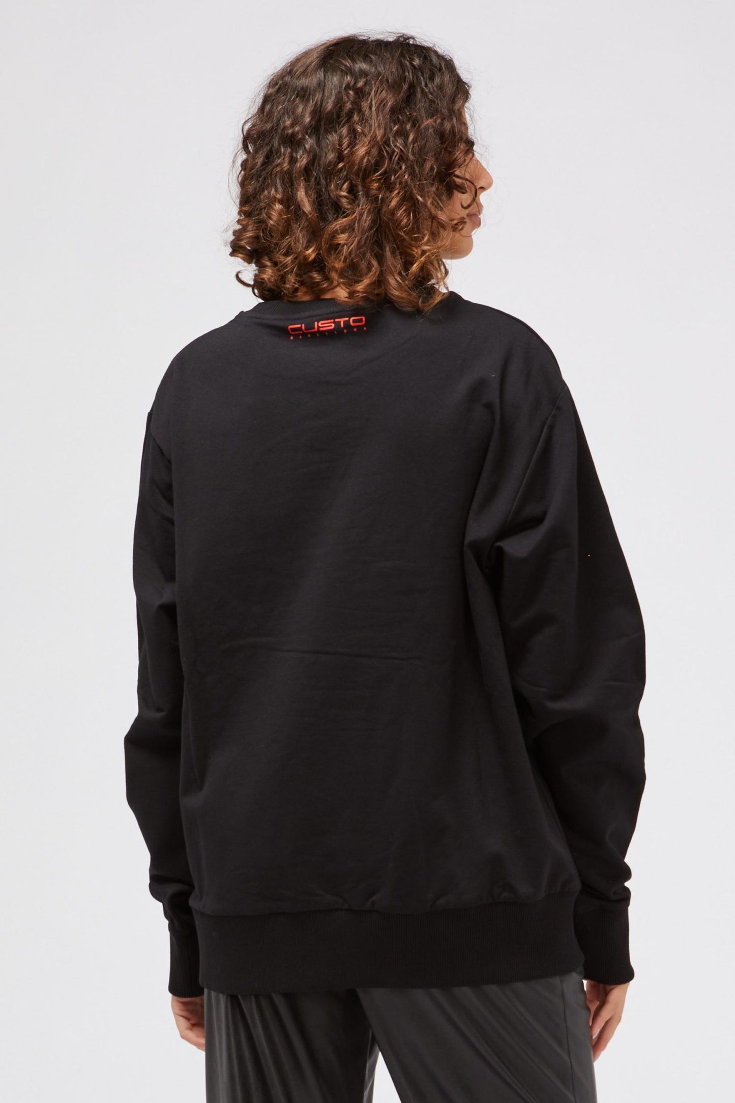 Black Cotton Women Sweater