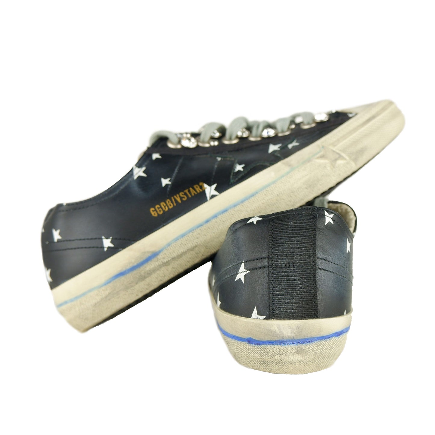 Black Leather Women Sneaker