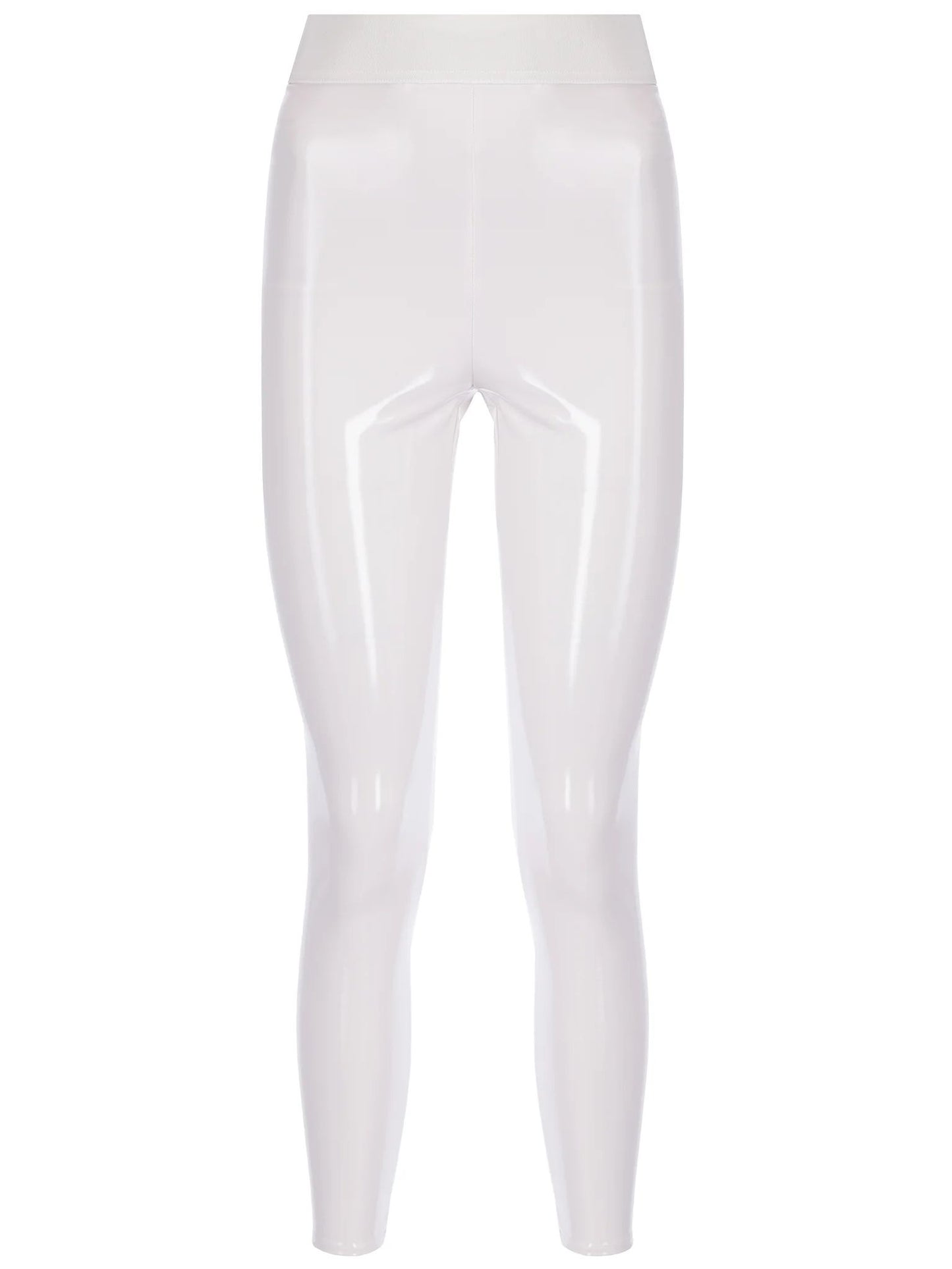 White Polyester Women's Trouser