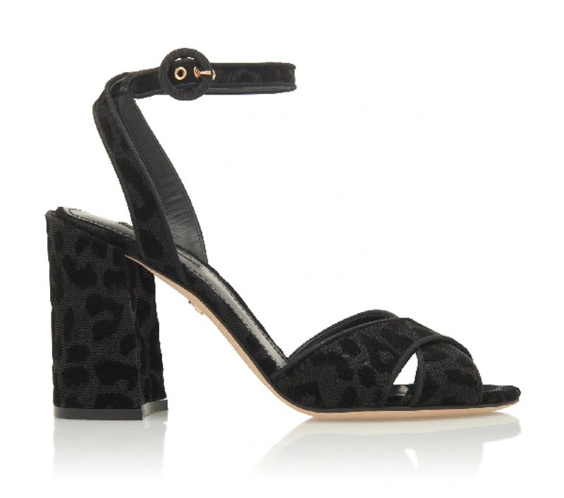 Black Synthetic Women Sandal
