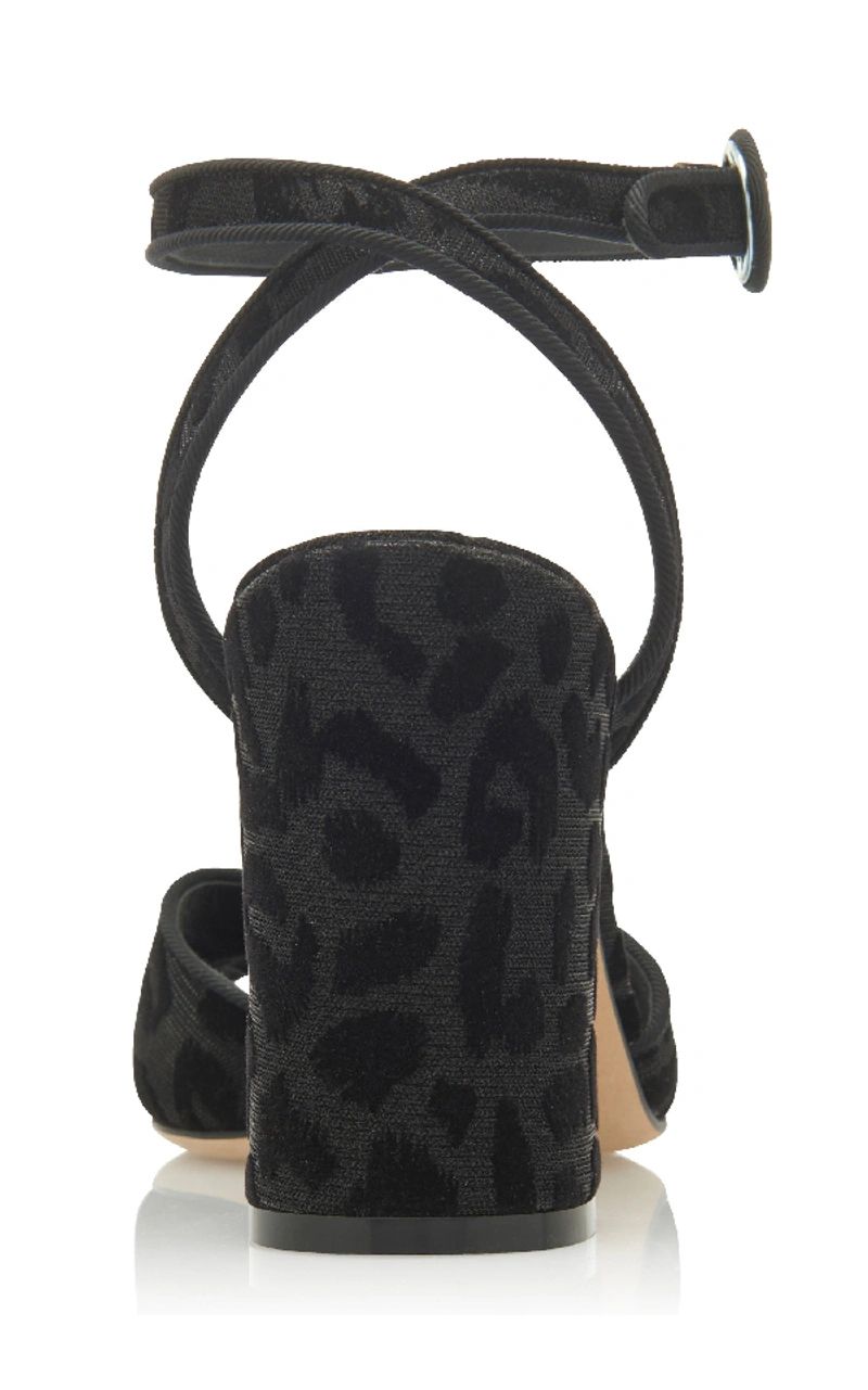 Black Synthetic Women Sandal
