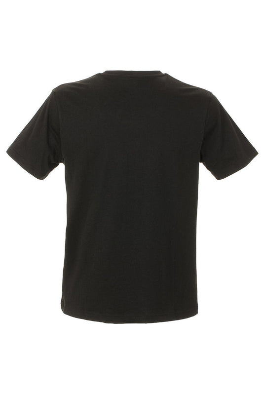 Black Cotton Men T-Shirt