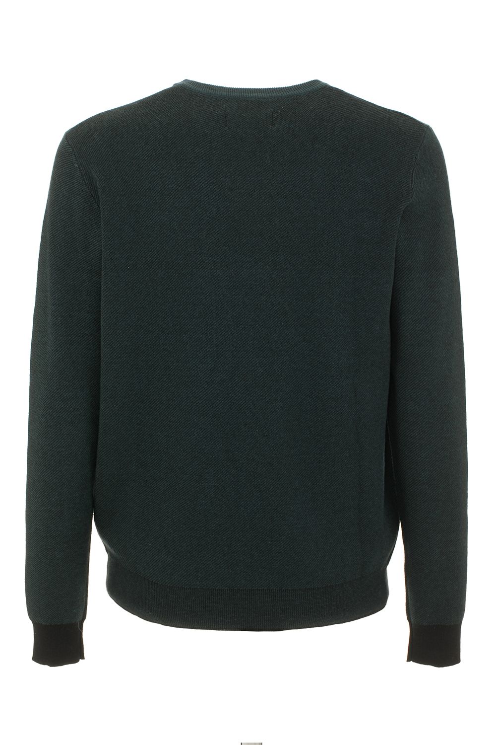 Green Cotton Men Sweater