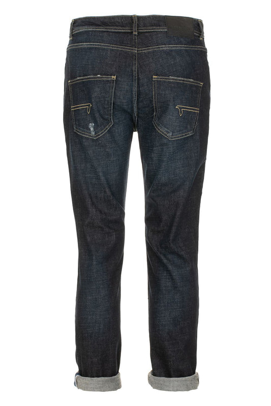 Dark Blue Cotton Men's Jean