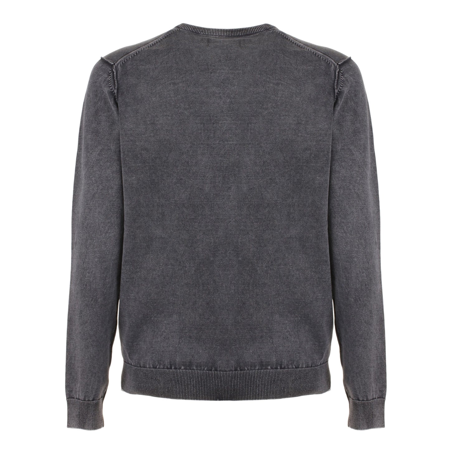 Black Cotton Men Sweater