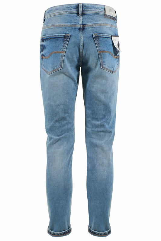 Blue Cotton Men Jeans