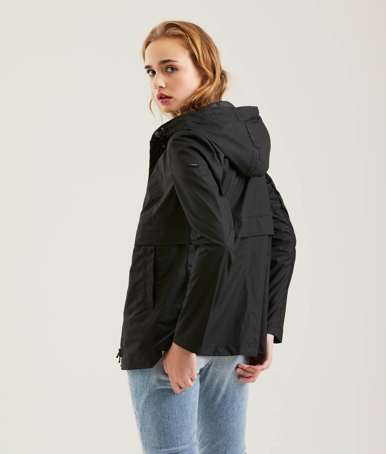 Black Polyester Women's Jacket