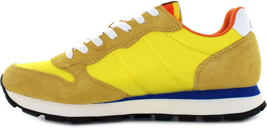 Yellow Leather Men Sneaker