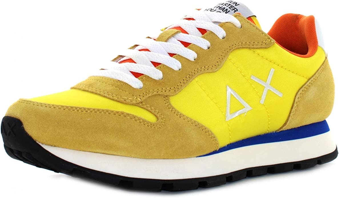 Yellow Leather Men Sneaker