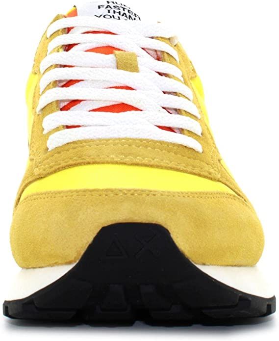 Yellow Leather Men Sneaker