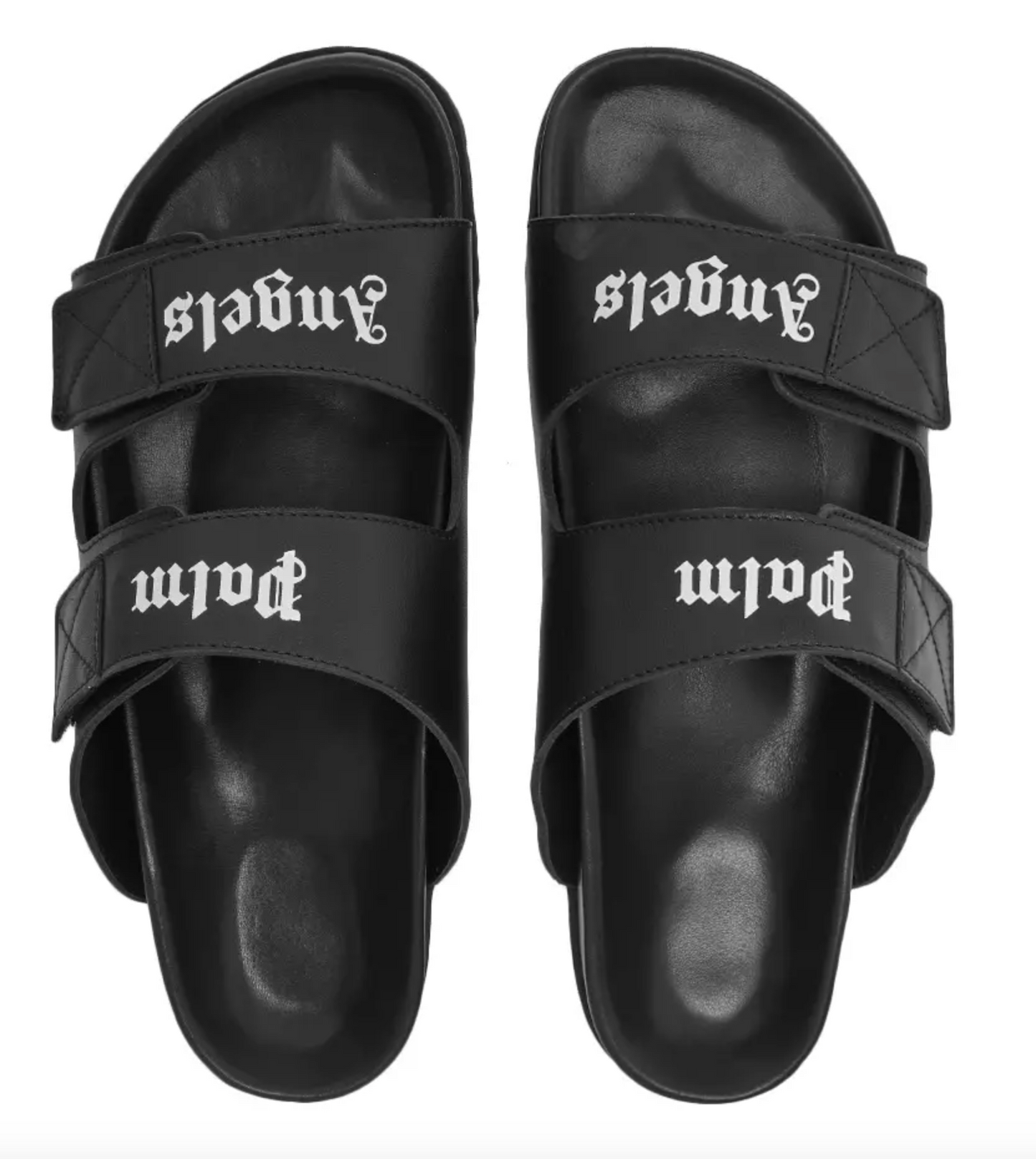 Black Leather Women Sandal