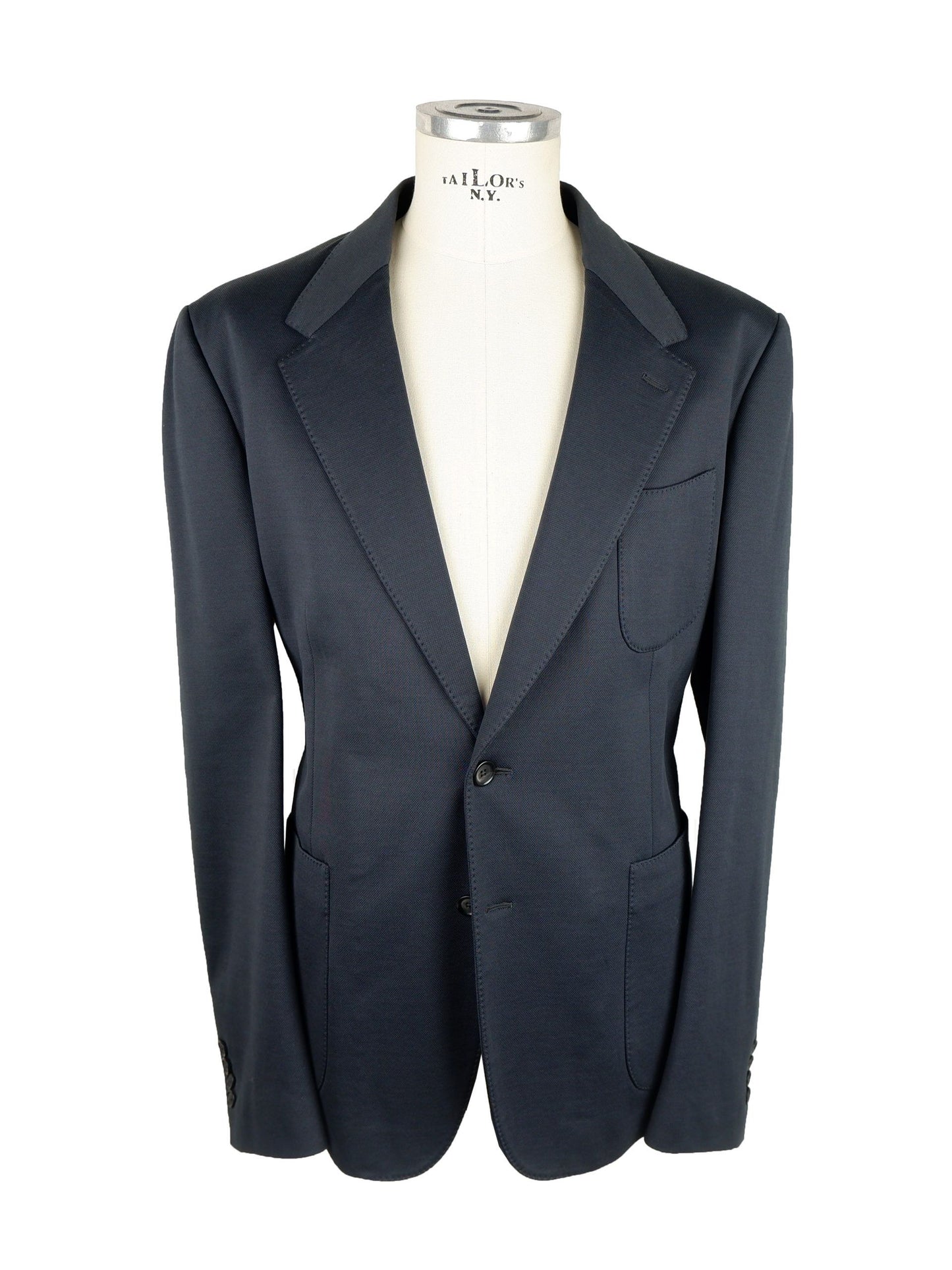 Gray Cotton Men's Blazer