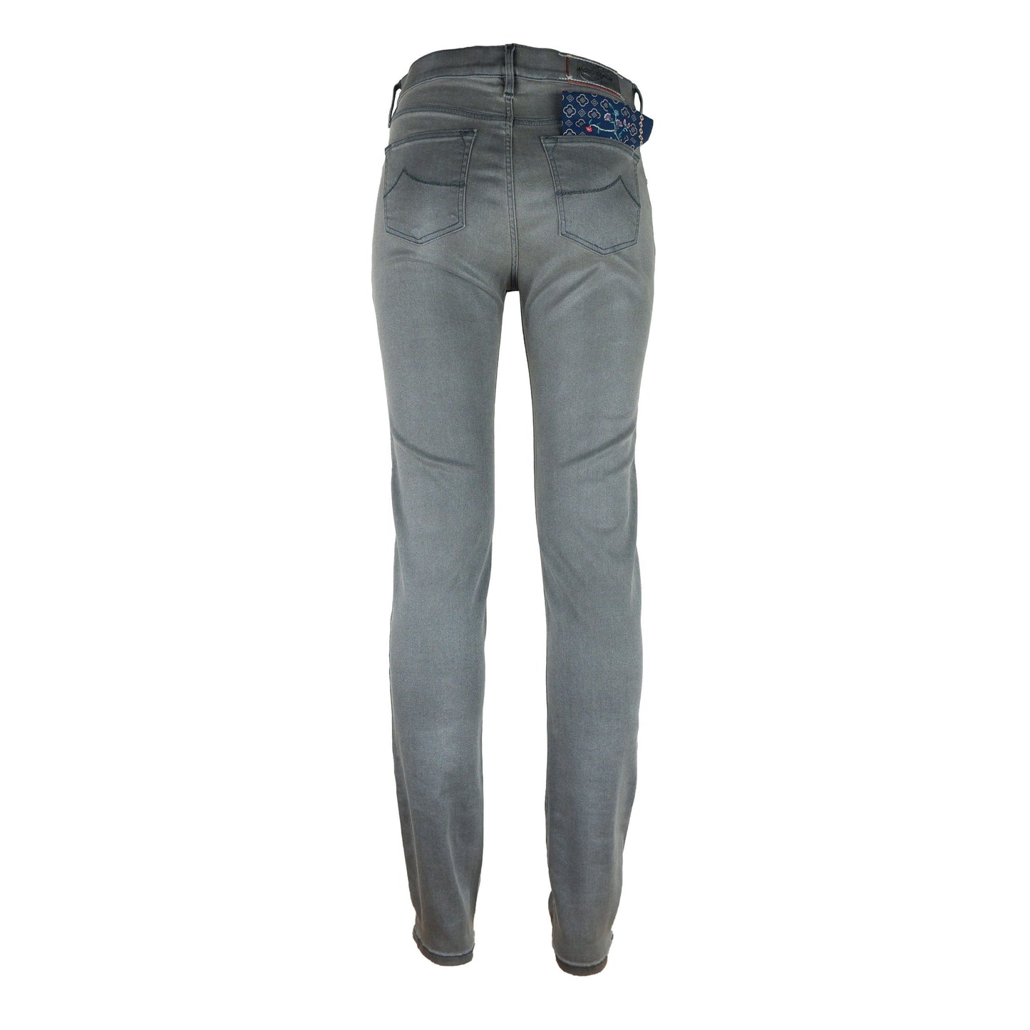 Gray Cotton Women Jeans