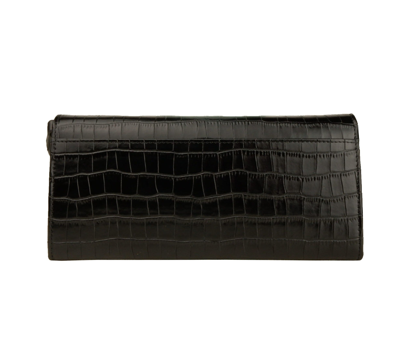 Black Vitello Leather Women Crossbody